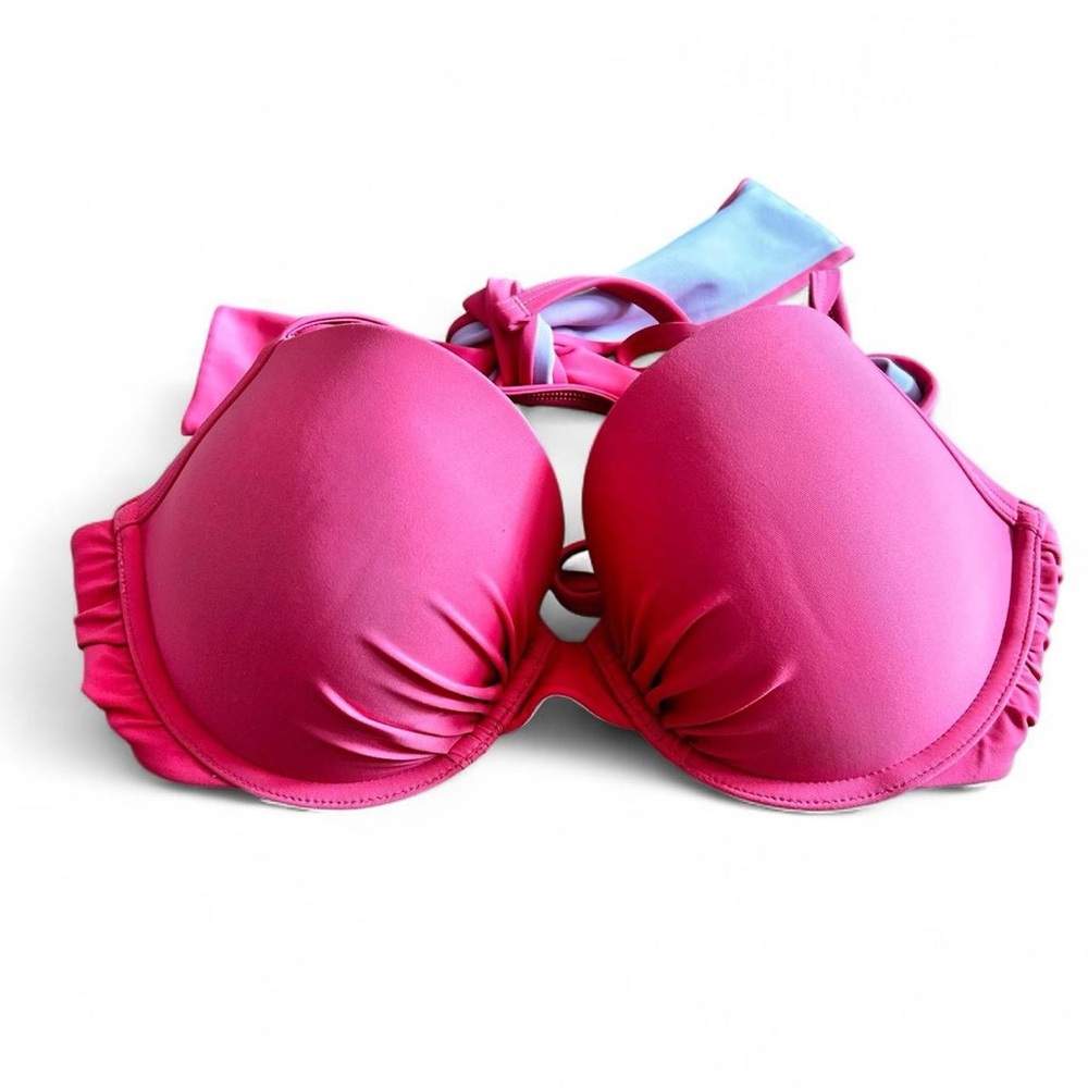 Aerie Brooke pink summer beach pool padded swimming bikini top Size 36D